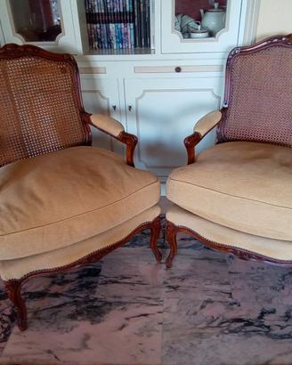 Coppia poltrone Roche Bobois- Stile Luigi XV