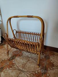 Portariviste in bamboo anni ’70