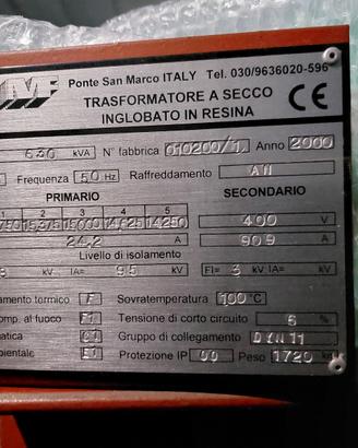Trasformatore MT/bt