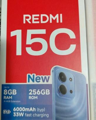 Xiaomi Redmi 15c NFC 4+256GB 6.9" Midnight Black.