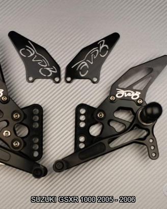 Pedane arretrate SUZUKI GSXR 1000 2005 - 2006
