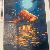 Quadro paint by numbers colorato