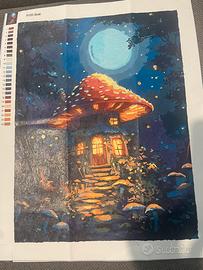 Quadro paint by numbers colorato