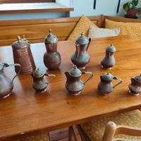 caffettiera in rame antica 