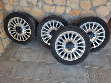 4 Cerchi in lega complete Fiat 500