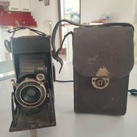 Fotocamera Billy Record Agfa con borsa in pelle