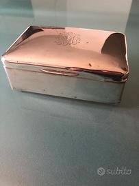 Scatola legno e argento