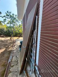 Porta da esterno per giardino in legno massello