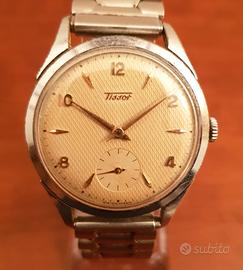 Tissot vintage anni'50 quadrante guillochè cal 27b