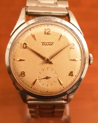 Tissot vintage anni'50 quadrante guillochè cal 27b