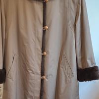 Cappotto invernale lungo donna, color beige,52