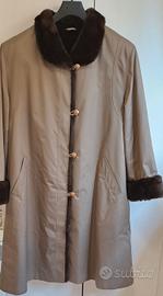 Cappotto invernale lungo donna, color beige,52