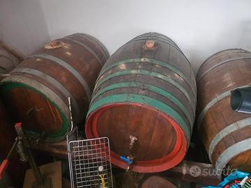 botti in rovere di varie misure