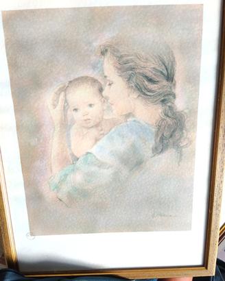 Quadro Maternità / Madre con Bambino