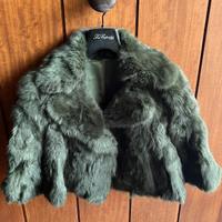 Giacca pelliccia verde