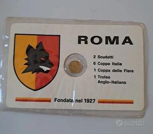 tessera commemorativa Roma calcio