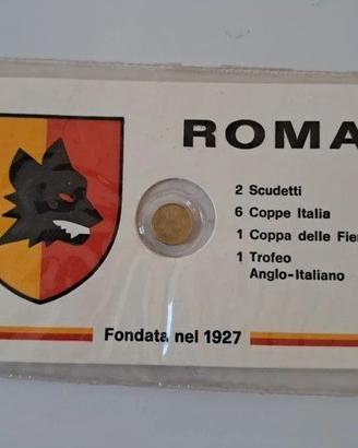 tessera commemorativa Roma calcio