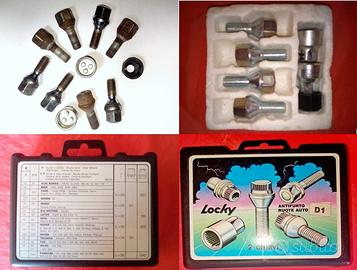 Kit antifurto a bulloni per auto e moto, e altro