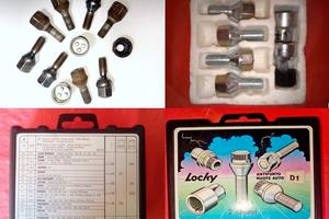 Kit antifurto a bulloni per auto e moto, e altro
