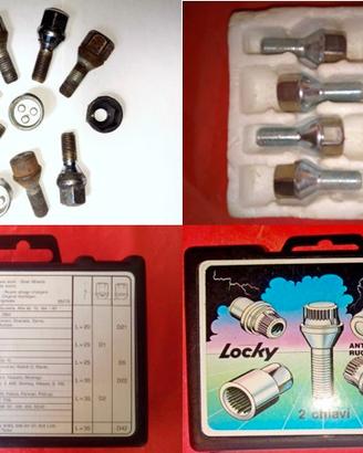 Kit antifurto a bulloni per auto e moto, e altro