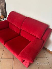 Divano rosso 2 posti
