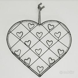 Cornice portafoto a cuore in ferro 🖤