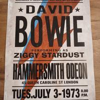 poster David Bowie musica anni 70 80 90 