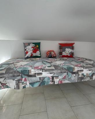 Letto singolo branda con materasso
