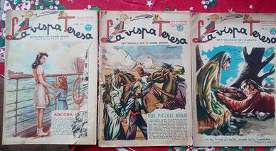 3 fumetti la vispa teresa 1947-1949 bn e colori