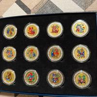 Malawi monete da 5 kwacha calendario cinese cofan.