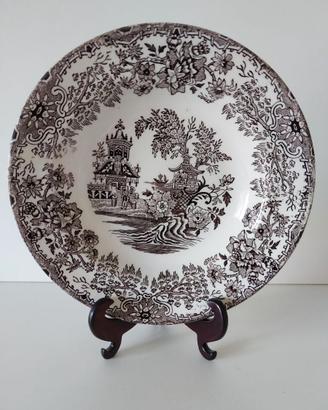 Piatto fondo fine'800 ceramica Coraldine