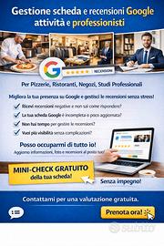 Gestione scheda e recensioni Google attività e pro