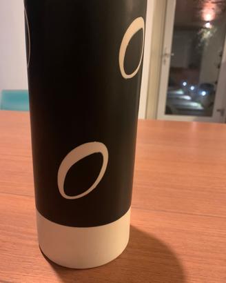 vaso bianco e nero altezza 23 cm