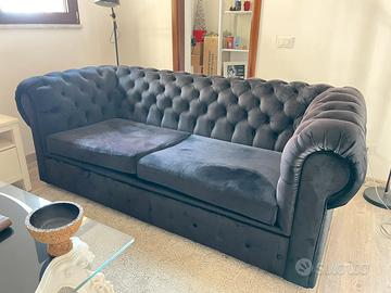 Divano in velluto veneziano chesterfield