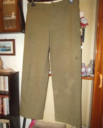 WW2 Us Army Original Wool M-37 Trouser Size 32-34