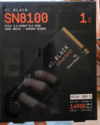 WD_BLACK SN8100 1TB NVMe SSD PCIe 5.0  Nuovo