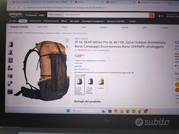 3F UL GEAR QiDian  UL 46+10L Zaino Outdoor Arra