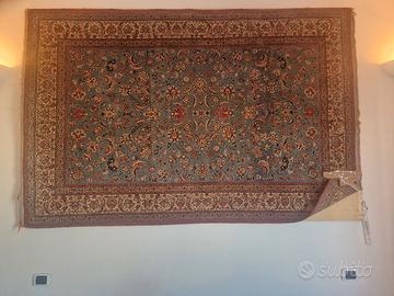 Tappeto persiano usato ISFAHAN celeste