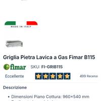griglia a gas metano fimar 