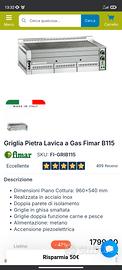 griglia a gas metano fimar 