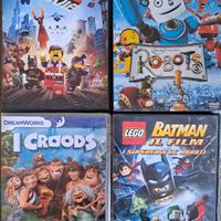 4 Dvd per bambini tra cui LEGO MOVIE e BATMAN LEGO
