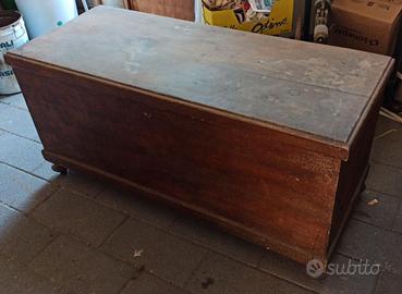 Cassapanca antica inizi 900 in legno