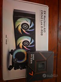 Processore ryzen 7 7700x + dissipatore liquido