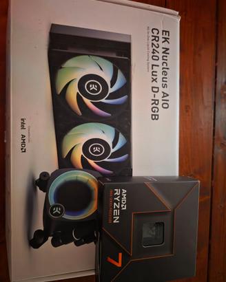 Processore ryzen 7 7700x + dissipatore liquido