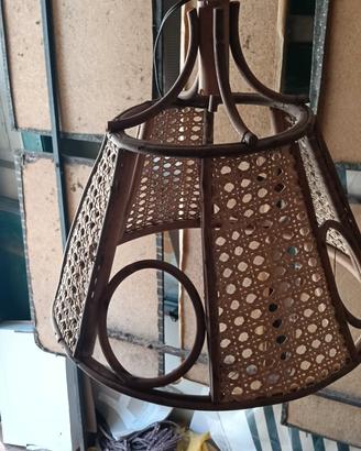 LAMPADARIO BAMBU' E PAGLIA  VIENNA 