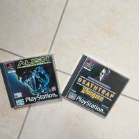 Lotto PS1 Alien La Clonazione + Deathtrap Dungeon 