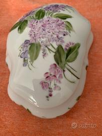 Elegante scatolina portagioie vintage in ceramica