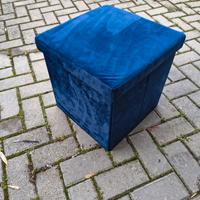 coppia pouf velluto 