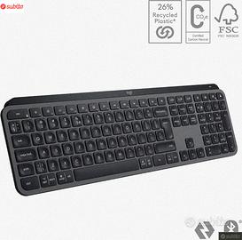 Logitech MX Keys S, Tastiera Wireless, Profilo Ba