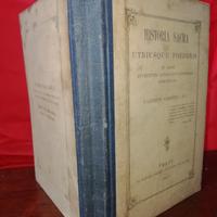 Libro antico del 1897. "Historia Sacra" 